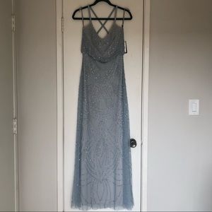 Adrianna Papell long beaded dress